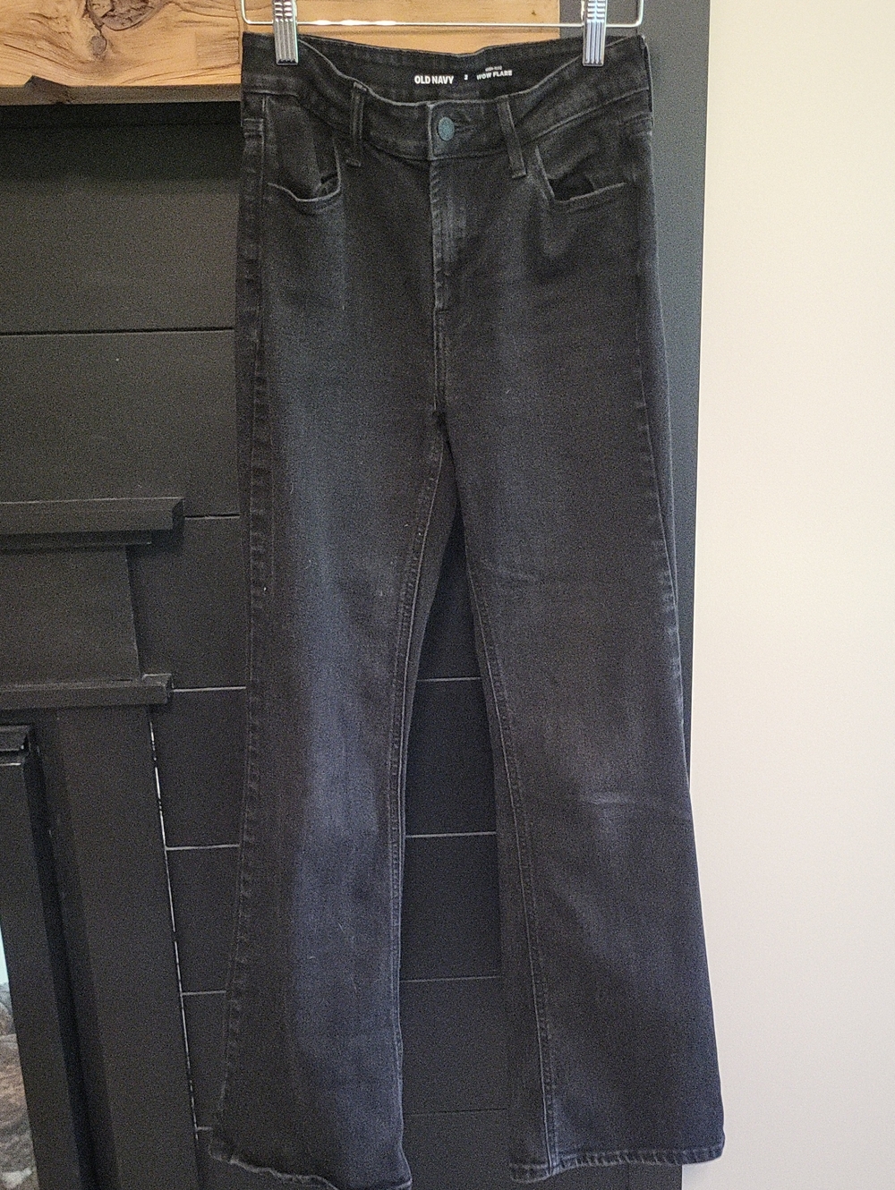 Old Navy Black Wide-Leg Jeans